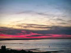 Blick auf Sonnenuntergang